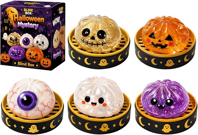 š„ 55% OFF TODAY š Halloween Steamed Bun Squishy Mystery Box Toy