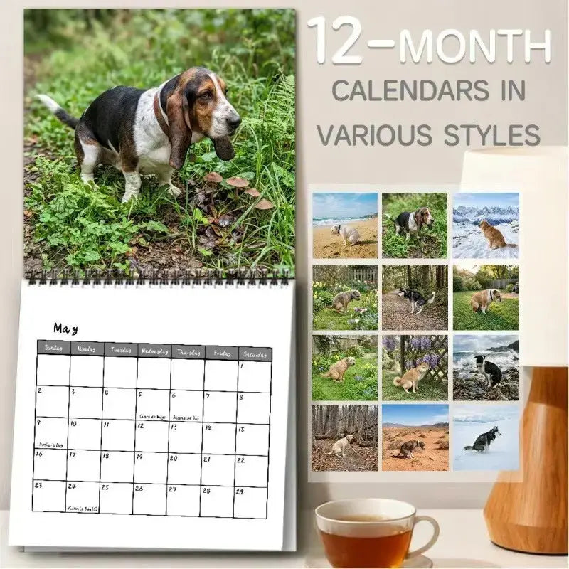 Pooping Dogs 2027 Wall Calendar