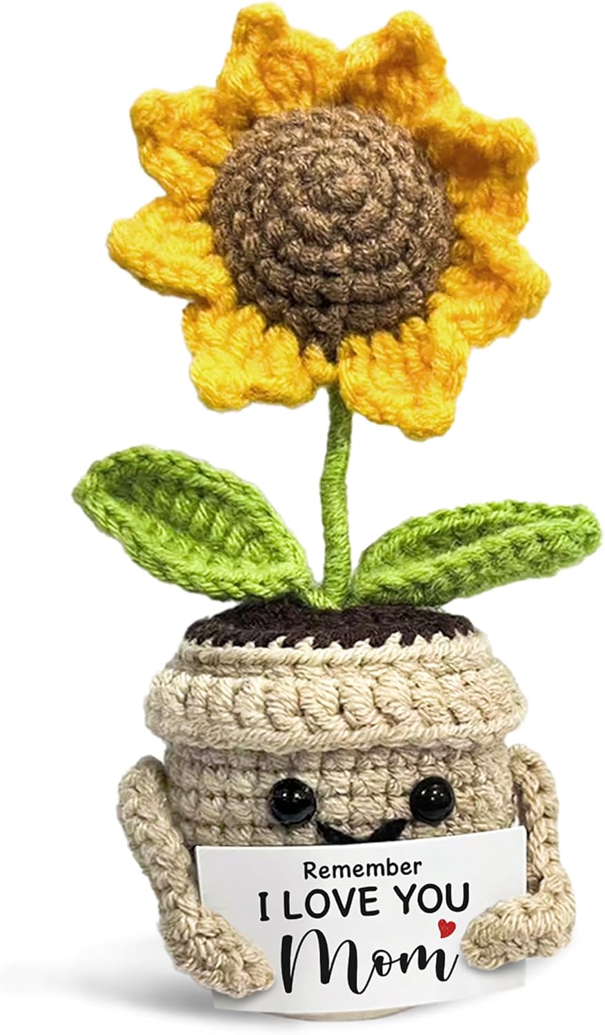 ð»Handmade Crochet Cute Sunflower - Remember I Love You MOM