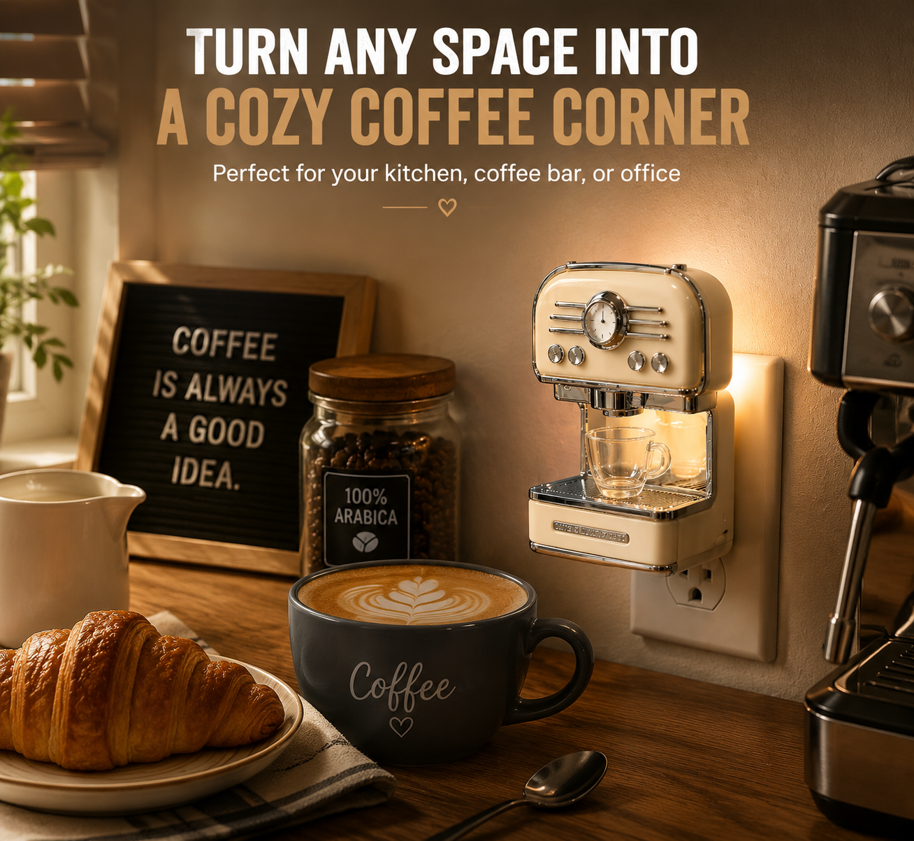 😍 This Tiny Coffee Machine Decor Instantly Upgrades Your Coffee Corner Aesthetic