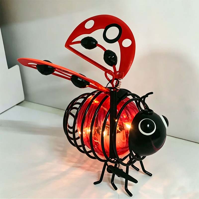 ๐๐๐ชดHanging Solar Bee Light โ Warm Amber Glow, Flicker-Free, Perfect for Garden Parties, Camping, or Kidsโ Rooms โ Spread Joy Day and Night ๐๐
