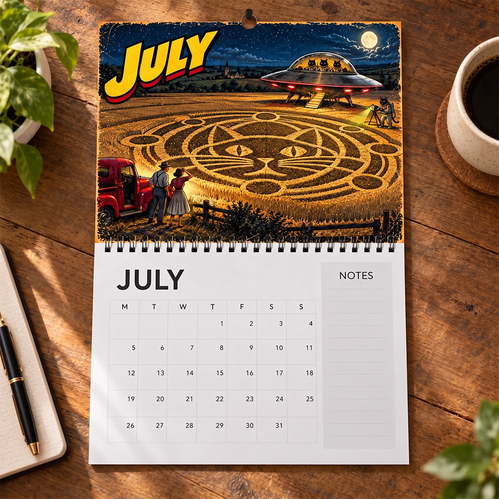 👽🐱If Cats Were Aliens 2027 Calendar