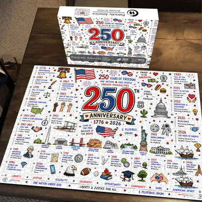 🧩 Patriotic America Jigsaw Puzzle 1000 Pieces