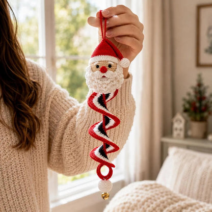 ☃️ Crochet Snowman Spiral Ornament DIY Kit