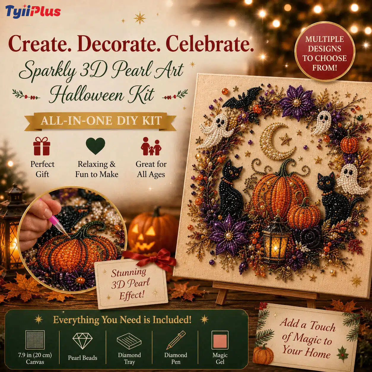 👻🎃 3D Pearl Art Halloween DIY Kit