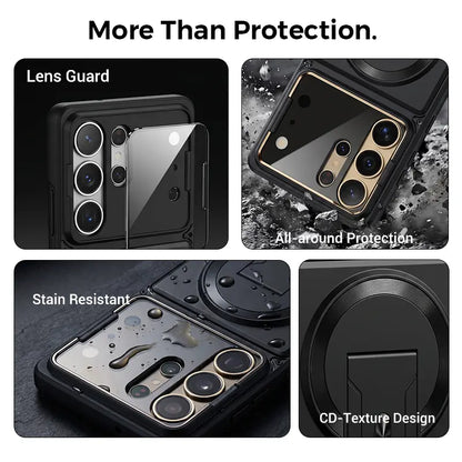 TYIIPLUS™ Magnetic Kickstand Phone Case forS Series – Shockproof Slim Case with Camera Lens Protection & Hidden Stand