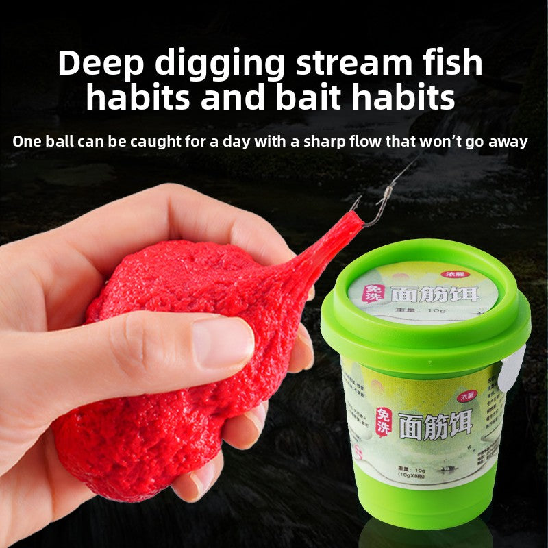 Sticky Dough Fishing Bait – Strong Hook Hold for River & Creek Fishing