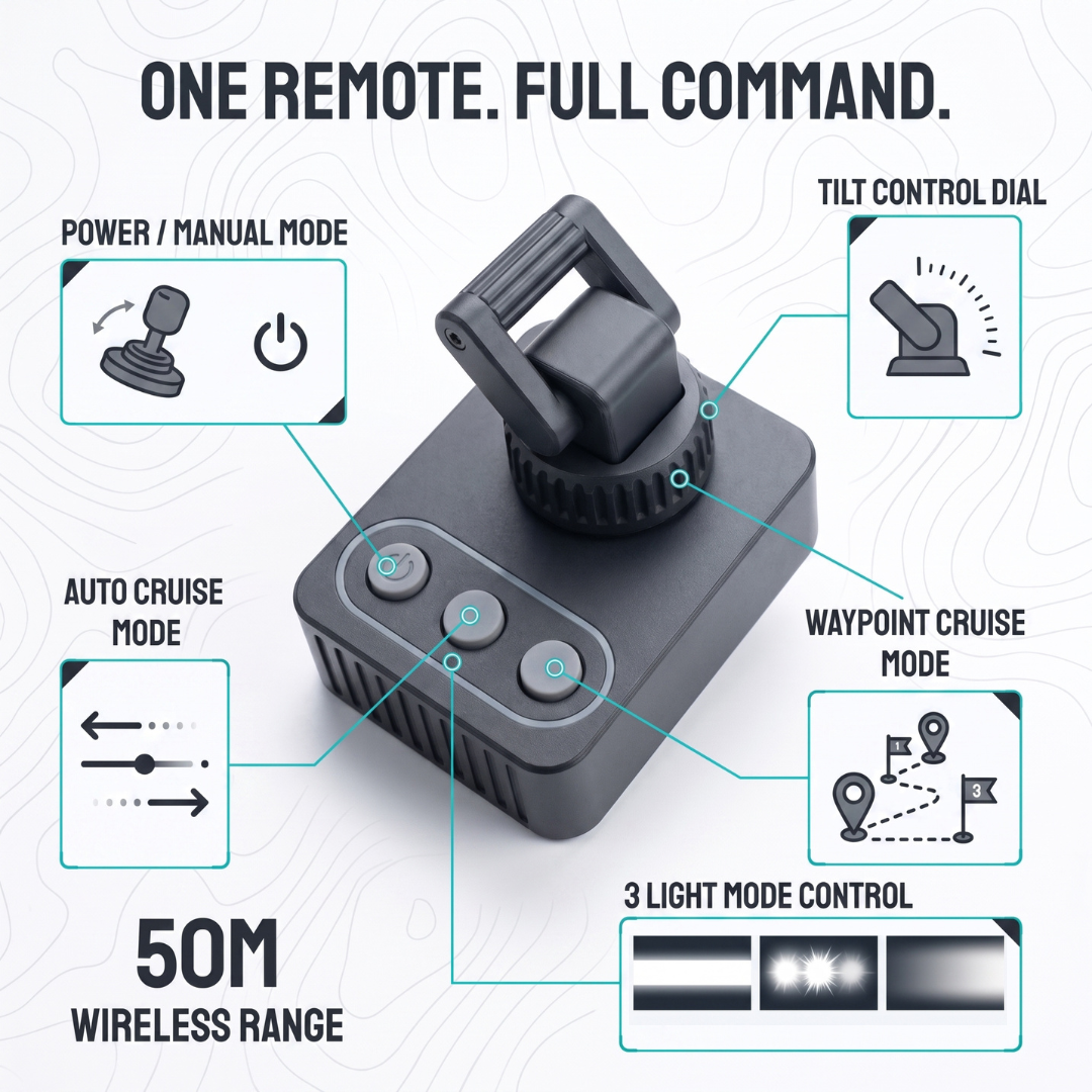 🏕️ Omni-Directional 360-degree rotation LED Pod Light