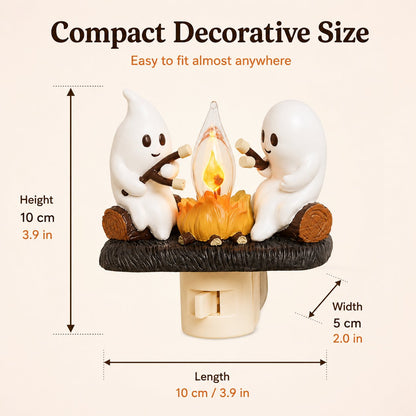 👻Cute Ghost Campfire Halloween Nightlight🔥