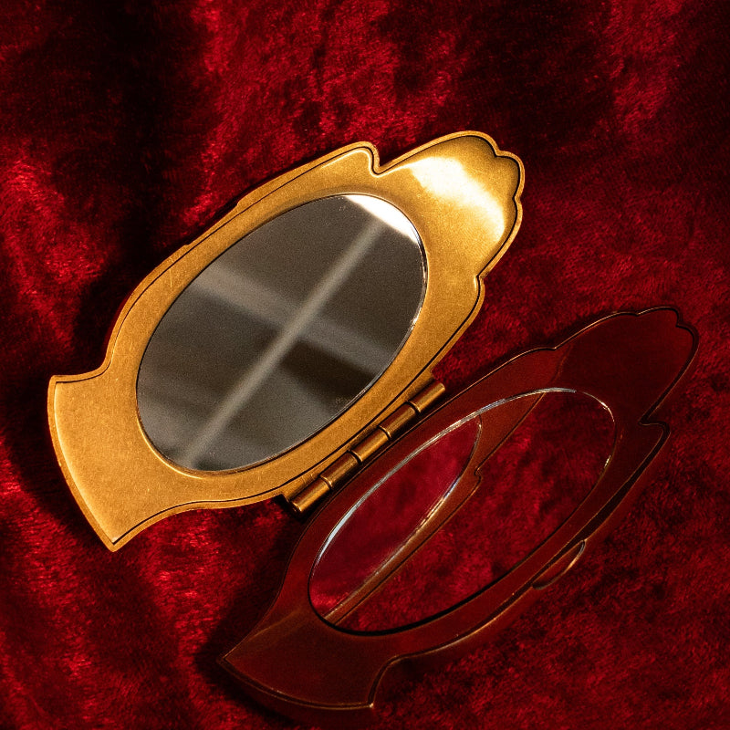 The Handheld Compact – Vintage Hand-Shaped Pocket Mirror
