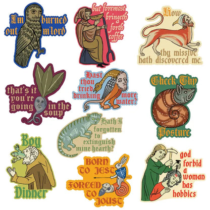Medieval Meme Sticker Pack – Funny Vintage Medieval Aesthetic Waterproof Vinyl Stickers