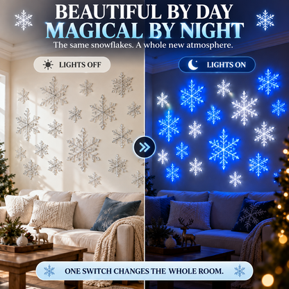 ❄️TYIIPLUS LED Snowflake Wall Light Set (12 Pcs)