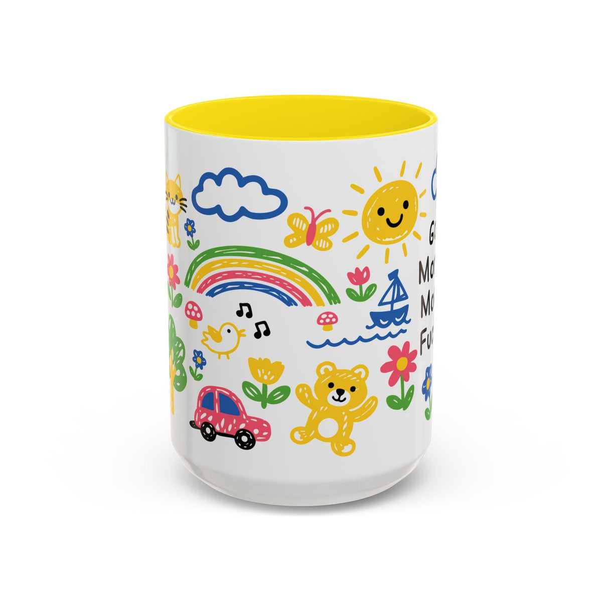 Good Morning Mother Fuckers Mug, Doodle Art Coffee Cup