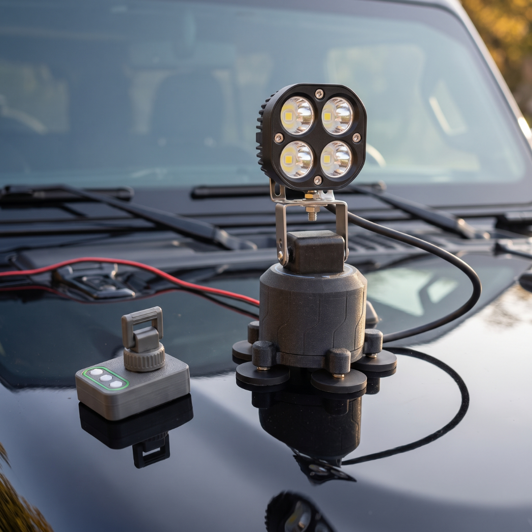 🏕️ Omni-Directional 360-degree rotation LED Pod Light