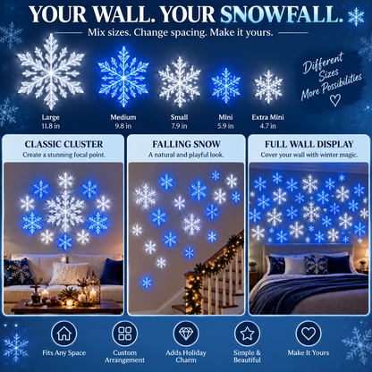 ❄️TYIIPLUS LED Snowflake Wall Light Set (12 Pcs)