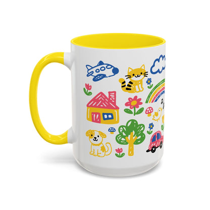 Good Morning Mother Fuckers Mug, Doodle Art Coffee Cup