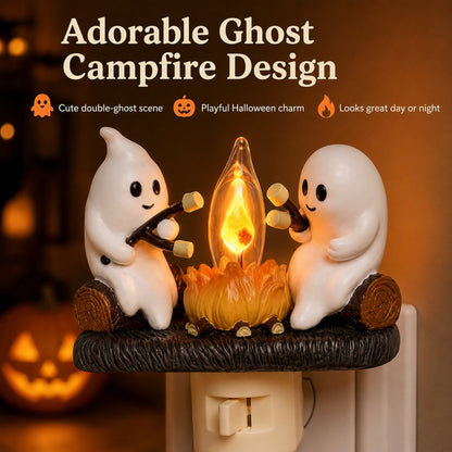 👻Cute Ghost Campfire Halloween Nightlight🔥