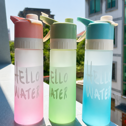2-in-1 Hydration Bottle — Drink & Cool Down Without Carrying Extra Gear