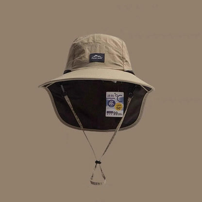 Unisex UV Protection Bucket Hat with Neck Flap – Breathable Sun Hat for Hiking, Fishing & Outdoor Adventures (Adult & Kids)