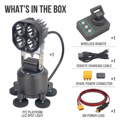 🏕️ Omni-Directional 360-degree rotation LED Pod Light