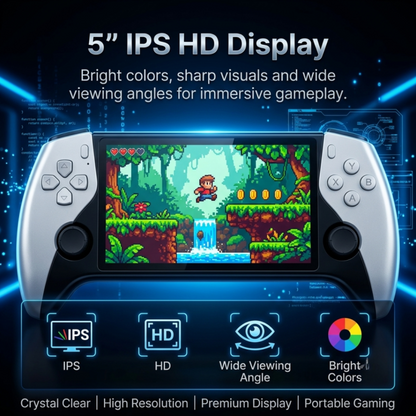 🎄Christmas Sale 40% OFF🎁 TYIIPLUS Retro Handheld Game Console with HD 5-inch IPS Screen over 20,000 Games