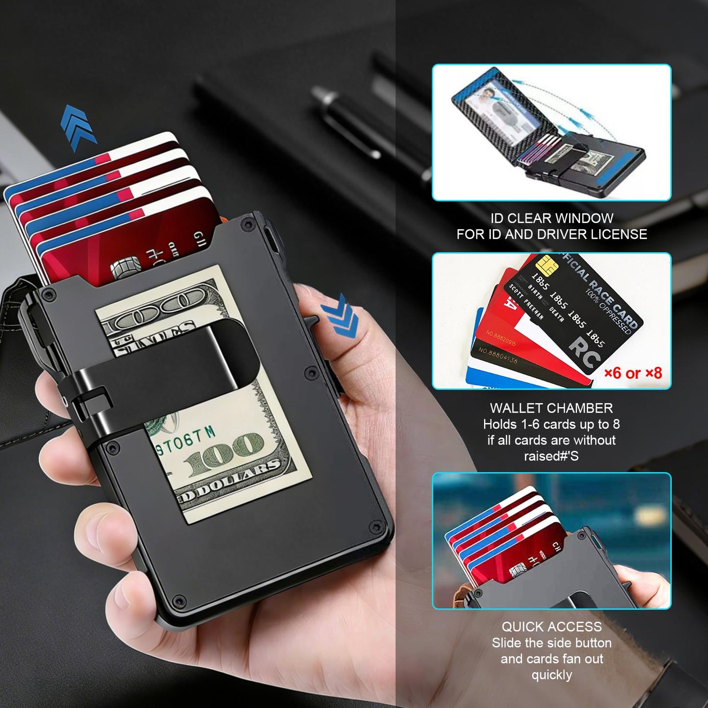 TYIIPLUS™ Premium RFID Blocking Slim Wallet