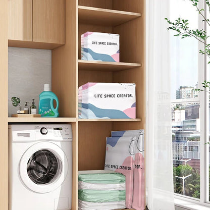 No-Pump Vacuum Storage Compression Bags
