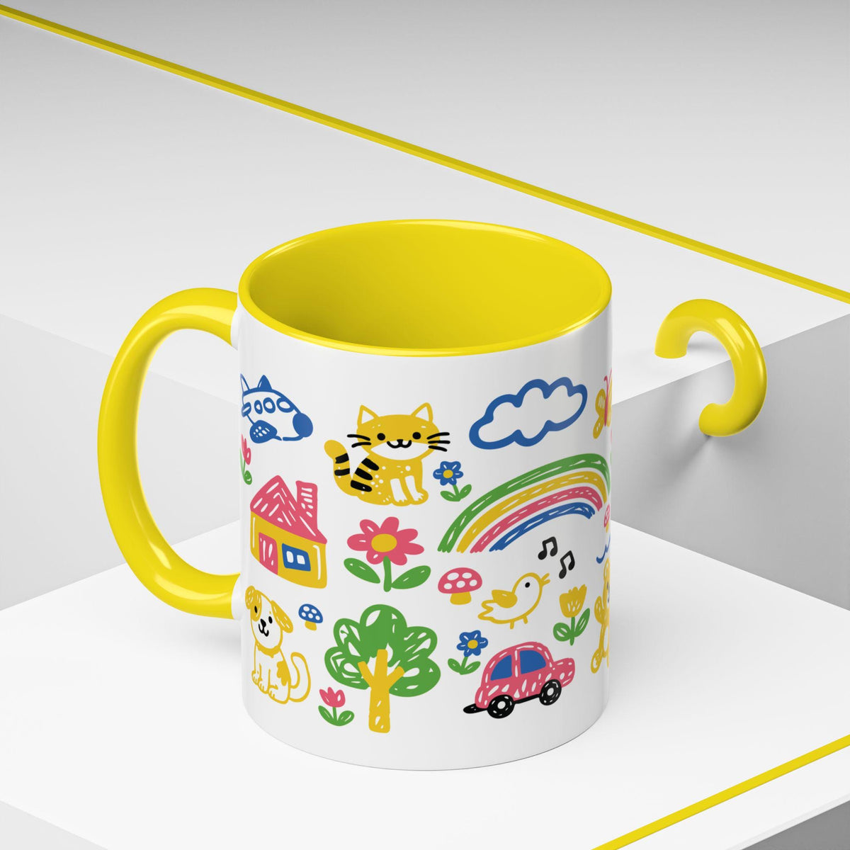Good Morning Mother Fuckers Mug, Doodle Art Coffee Cup