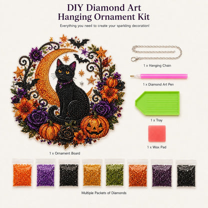 ✨🐮 Highland Cow Diamond Art Hanging Ornament Kit