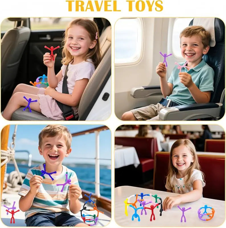 🔥Free Shipping🔥Magnetic Fidget People Toys – 10PCS Flexible Sensory Building Magnets for Kids & Adults