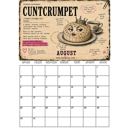TYIIPLUS 2027 Dictionary Wall Calendar – Definitions of Life, By Life