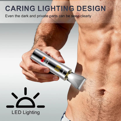 4-in-1 Men's Electric Back Shaver & Body Groomer | Waterproof USB Trimmer