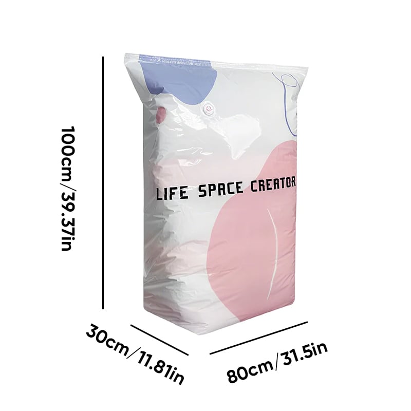 No-Pump Vacuum Storage Compression Bags
