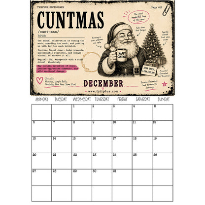 TYIIPLUS 2027 Dictionary Wall Calendar – Definitions of Life, By Life