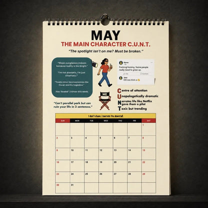 The C.U.N.T. 2027 Wall Calendar – 12 Months of Pure Unfiltered Chaos