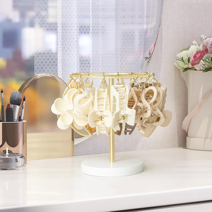 Claw Clip Organizer with 16 Metal Hooks