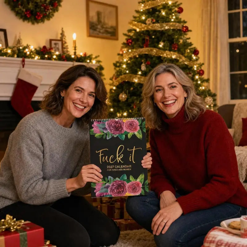 Funny Sweary 2027 Calendar for Tired-Ass Women