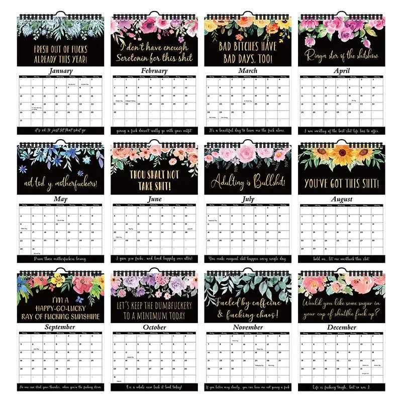 Fuck It 2027 Calendar for Tired-Ass Women