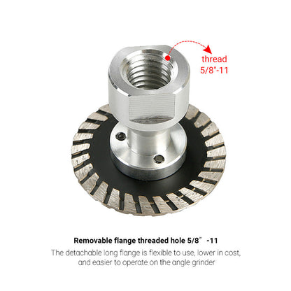Professional 50mm (2") Diamond Grinding & Cutting Disc with RemovabIe FIange for Tile & Stone