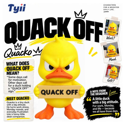 TYII Funny Angry Duck Figurine