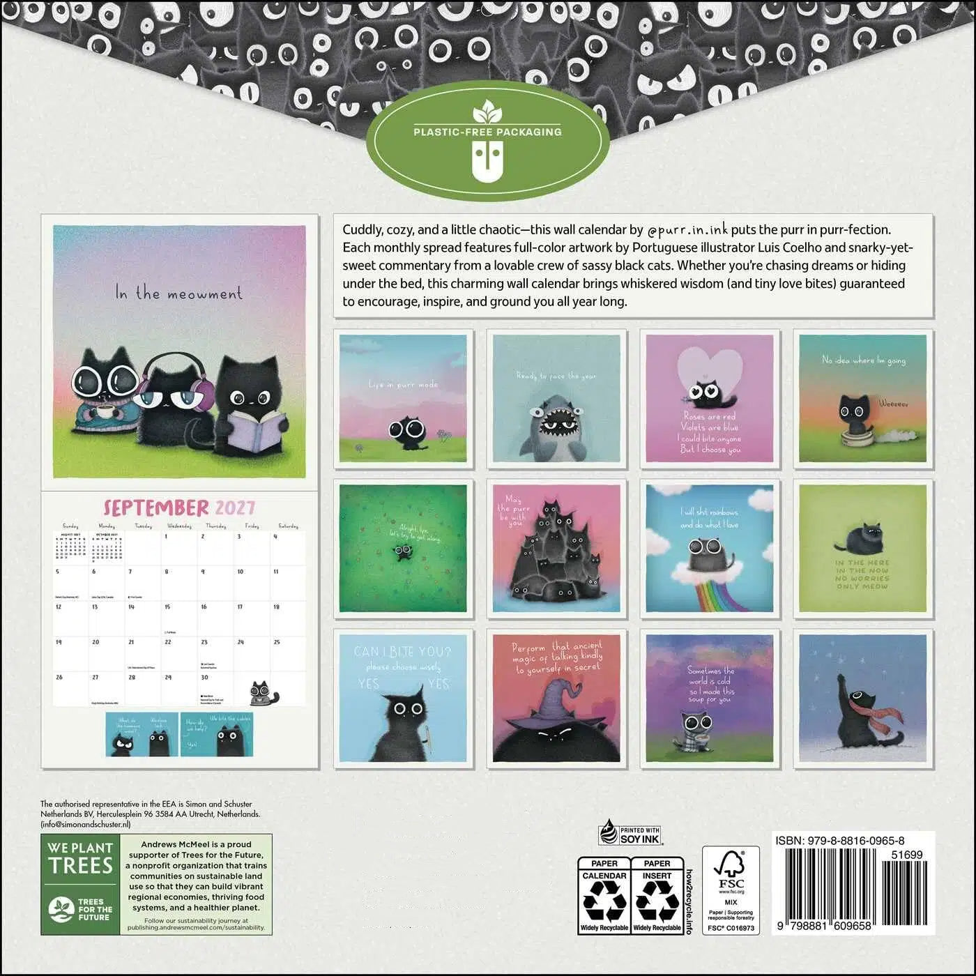 A Year of Purrs 2027 Wall Calendar