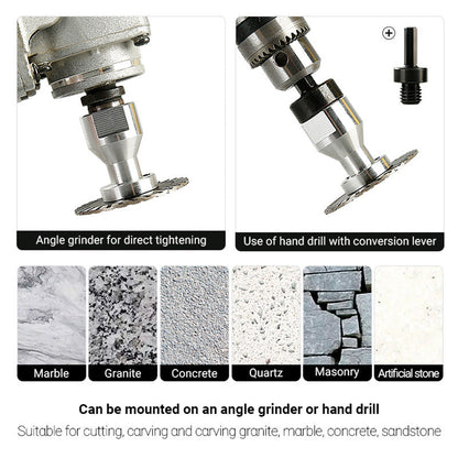 Professional 50mm (2") Diamond Grinding & Cutting Disc with RemovabIe FIange for Tile & Stone