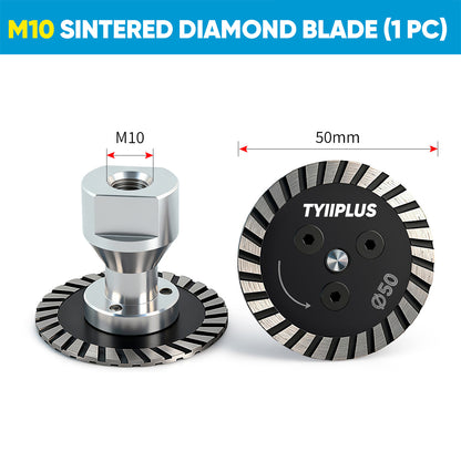 Professional 50mm (2") Diamond Grinding & Cutting Disc with RemovabIe FIange for Tile & Stone