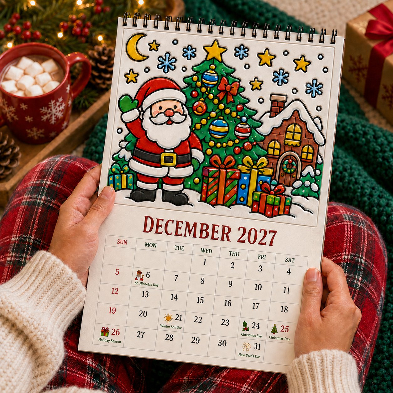 🎨Color Your Year 2027: Creative Coloring Calendar📅