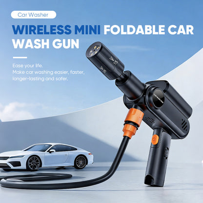 TYIIPLUS™ Portable Mini Cordless Car Pressure Washer Guns | Foldable & Dual Power Supply