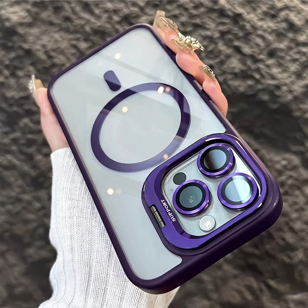 TYIIPLUS™ Magnetic Phone Case with Camera Protection & Built-In Stand