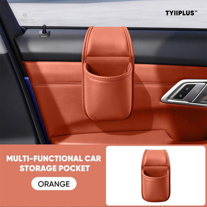 TYIIPLUS™ Multifunctional Car Door Storage Pocket – Easy Adhesive Installation with Soft Flannel Lining & Residue-Free Adhesive