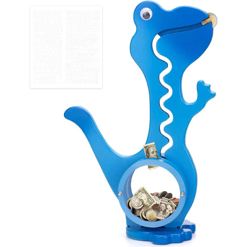 Wooden Dinosaur Piggy Bank