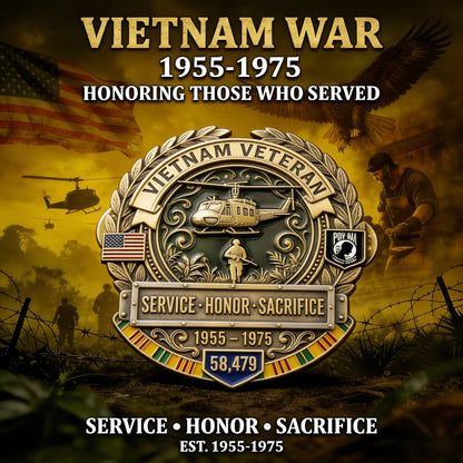🎖️Vietnam Veteran Honor Commemorative Pin