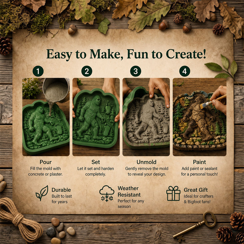 🌲Woodland Legends Stepping Stone Mold Series
